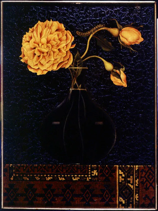 Rosa / 1985 / leo sobre lienzo / 28 x 35 cm  