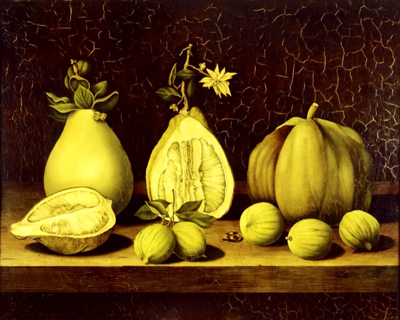 Frutas / ca. 1979 / leo sobre lienzo / 62 x 77 cm  