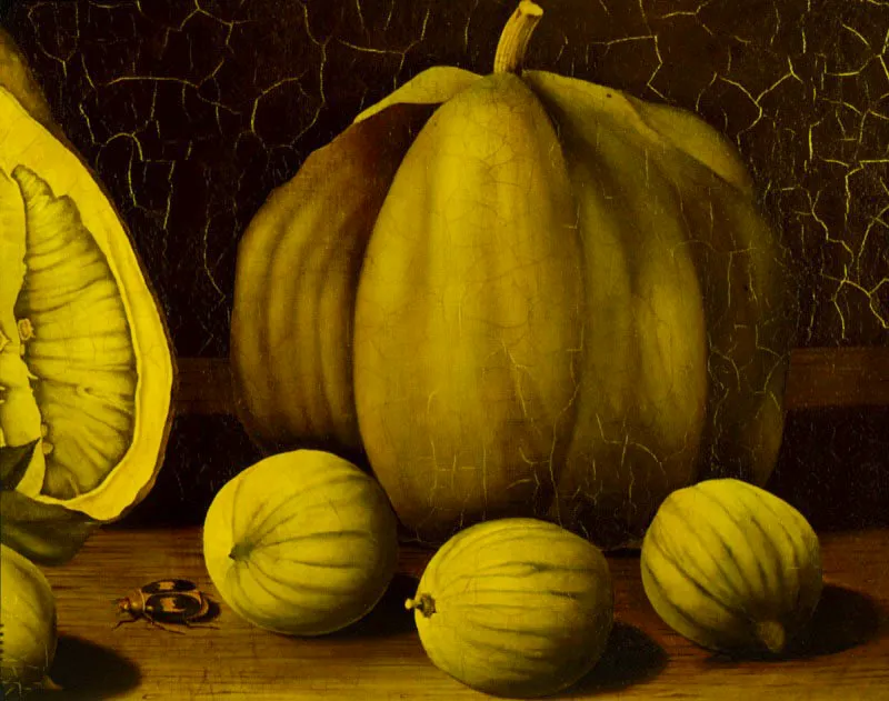 Frutas (detalle) / ca. 1979 / leo sobre lienzo / 62 x 77 cm  