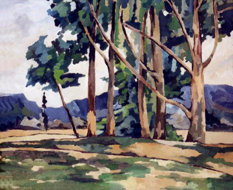 Mondoñedo / 1942 / Óleo sobre cartón / 30 x 40 cm