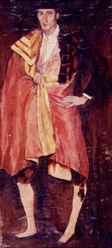 Torero / Óleo sobre lienzo / 49 x 23 cm