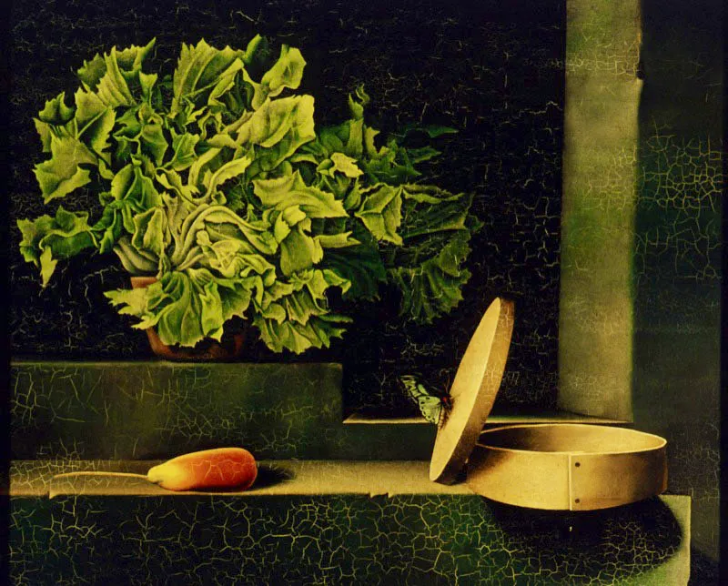 Caja de queso / 1974 / leo sobre lienzo / 47,5 x 59,7 cm  