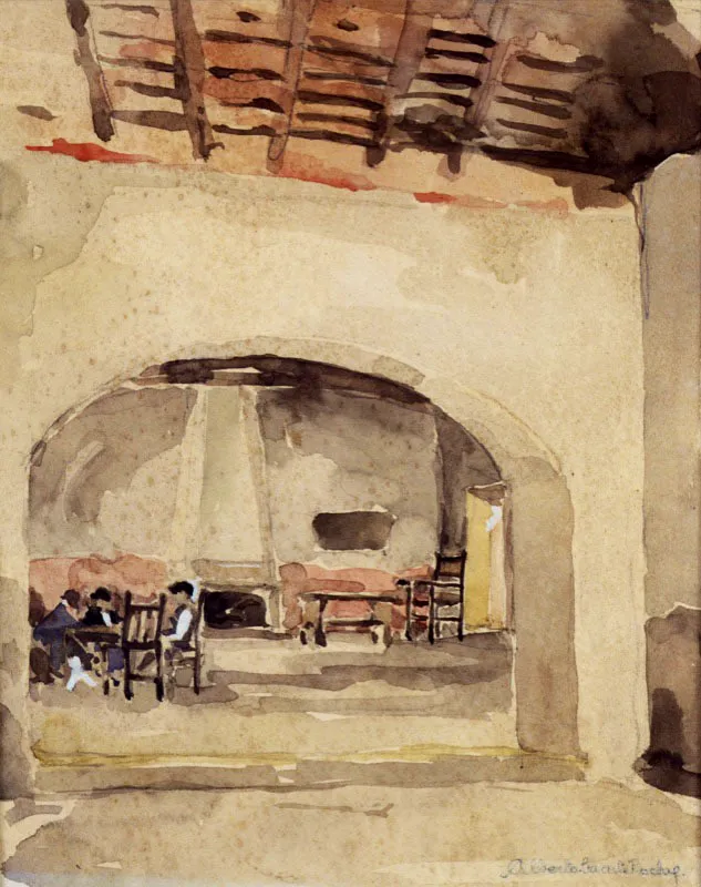 Interior / Acuarela sobre papel / 21,5 x 17 cm