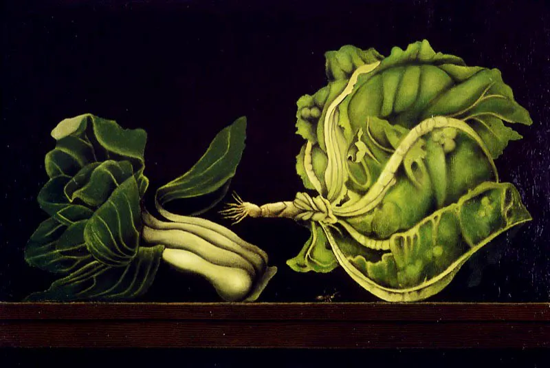 Vegetales / Óleo sobre lienzo / 34 x 50 cm