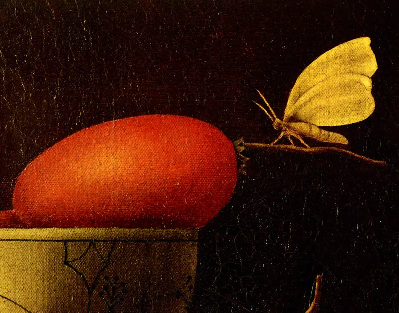 Tomates de árbol (detalle) / Óleo sobre lienzo / 28 x 40 cm