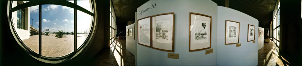 Sala de exposiciones del primer piso. Muestra de grabados de la serie “Cien años de soledad al aguafuerte” del artista Pedro Villalba. Cristóbal von Rothkirch