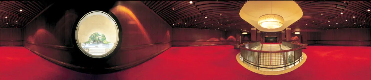 Teatro Amira de la Rosa. Vestíbulo del segundo piso. Miguel Salazar