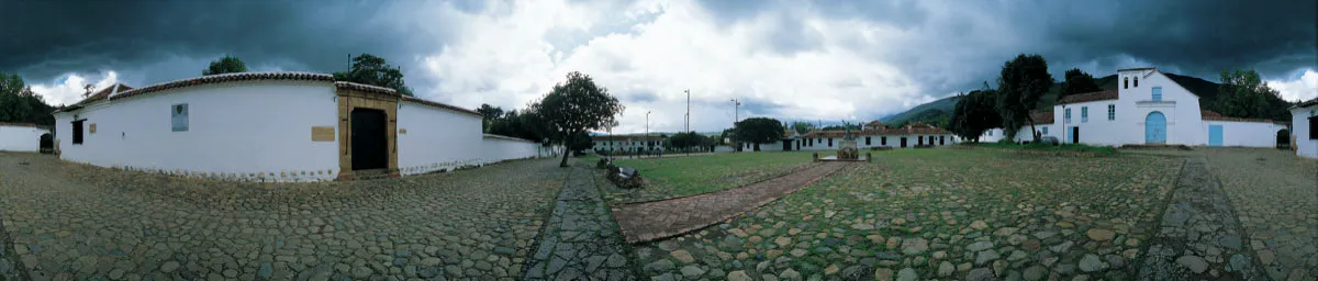 Plaza Ricaurte e iglesia de San Agustín, Villa de Leyva. Miguel Salazar