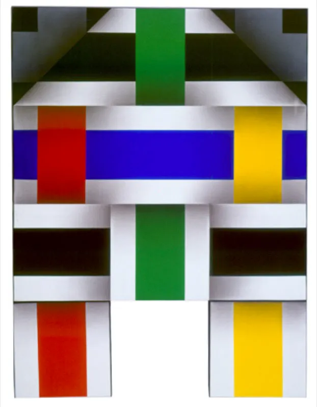 Corteza del arco iris / 2003 / Acrílico sobre lienzo / 132 x 100 cm / Museo Rayo