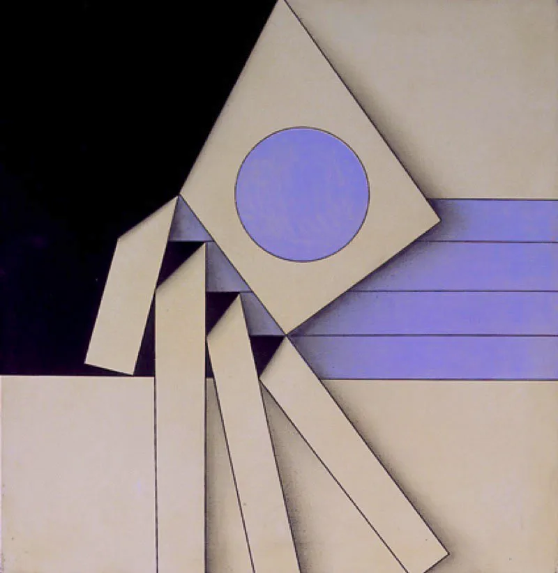 Cangrejo medieval / 1964 / Acrlico sobre lienzo / 64 x 61,5 cm / Museo Rayo 