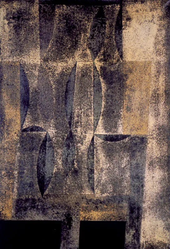 Vertical still life / 1960 / Acrlico sobre lienzo / 96,5 x 66 cm / Museo Rayo 