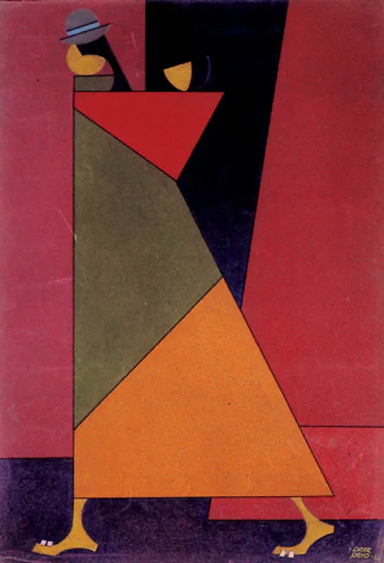  India de La Paz, Bolivia / 1956 / Lpiz de color / 54 x 36,5 cm / So Paulo 