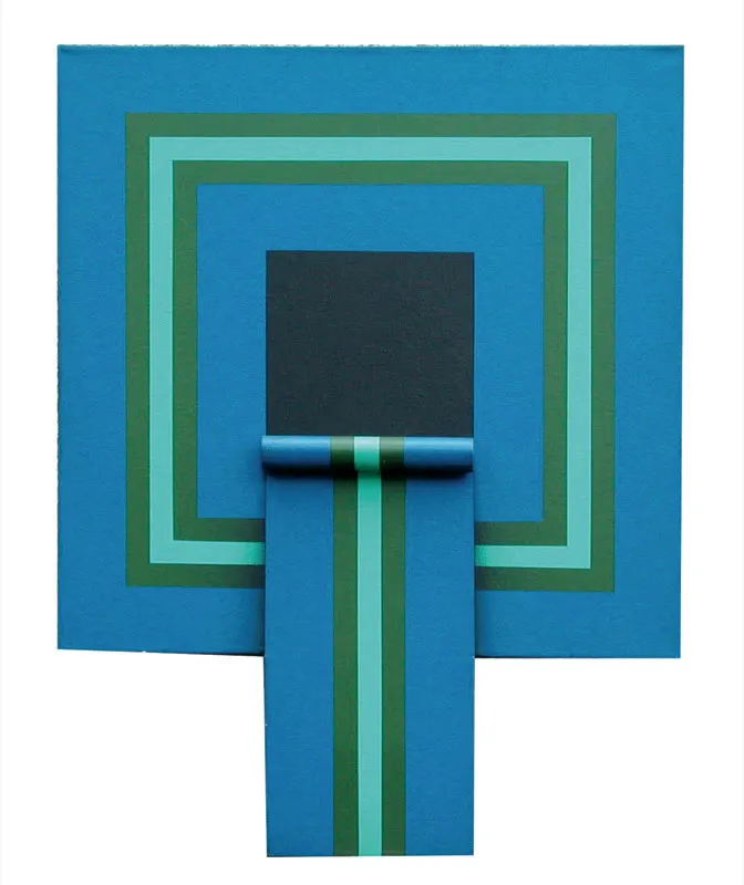 Private wave / 1966  / Acrlico sobre lienzo / 102 x 76,5 cm / Museo Rayo 