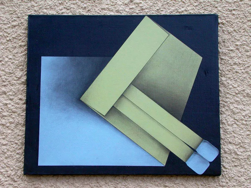 Fuego frío / 1963 / Acrílico sobre lienzo / 53,5 x 64 cm / Museo Rayo