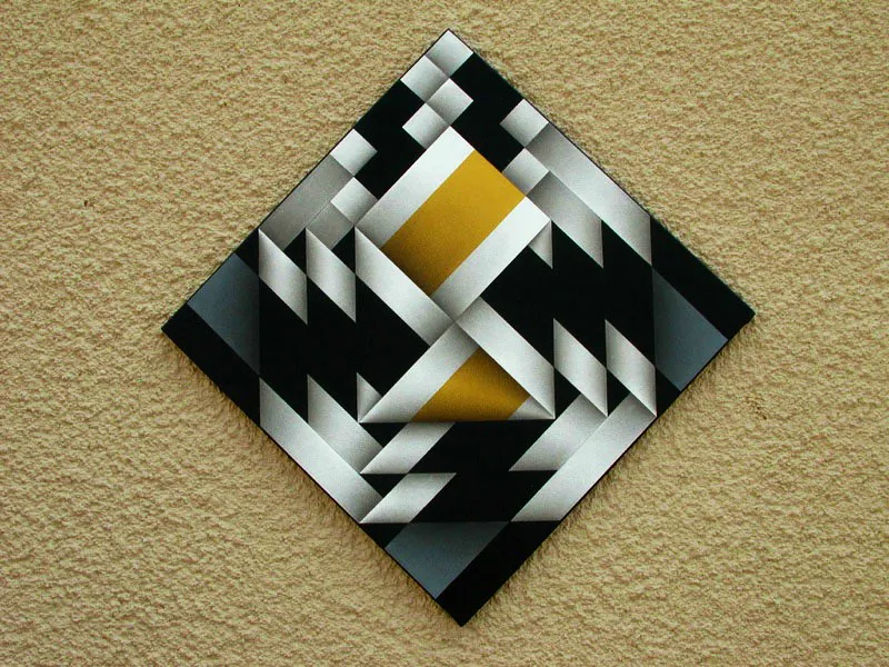 Semilla del Sol I w 2002 / Acrílico sobre lienzo / 66 x 66 cm / Museo Rayo