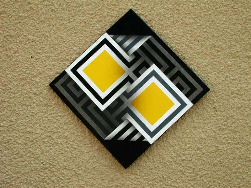 Espíritu de los sonidos V / 1993-96 / Acrílico sobre lienzo / 66 x 66 cm / Museo Rayo