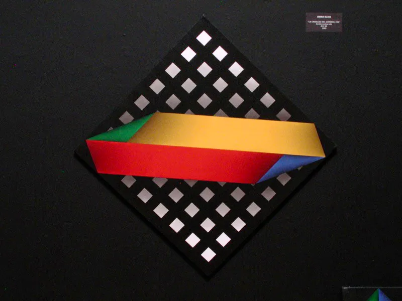 Crisálida del arrebol L / 2005 / Acrílico sobre lienzo / 66 x 66 cm / Museo Rayo