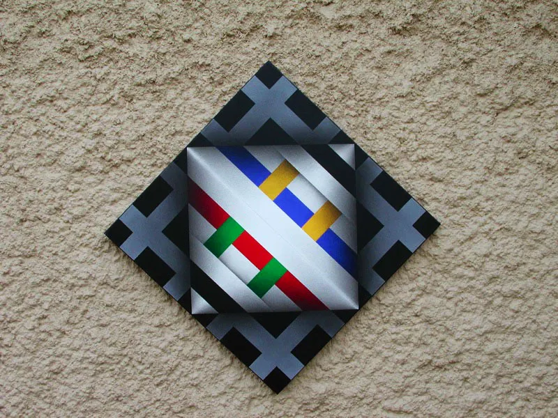 Corteza del arco iris XIII / 2003 / Acrílico sobre lienzo / 66 x 66 cm / Museo Rayo