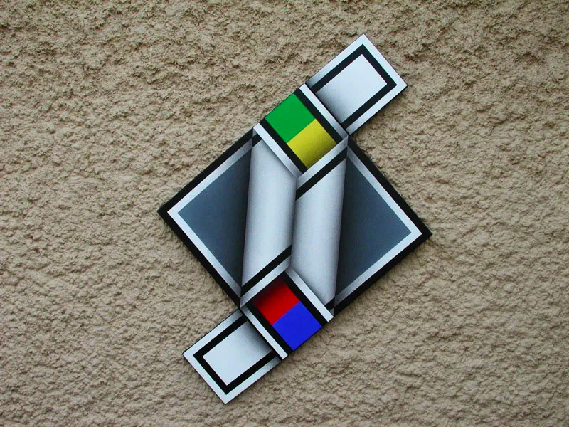 Corteza del arco iris / 2003 / Acrílico sobre lienzo / 66 x 112 cm / Museo Rayo