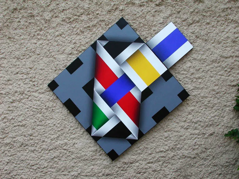 Corteza del arco iris XXVII / 2003 / Acrílico sobre lienzo / 99 x 132 cm / Museo Rayo