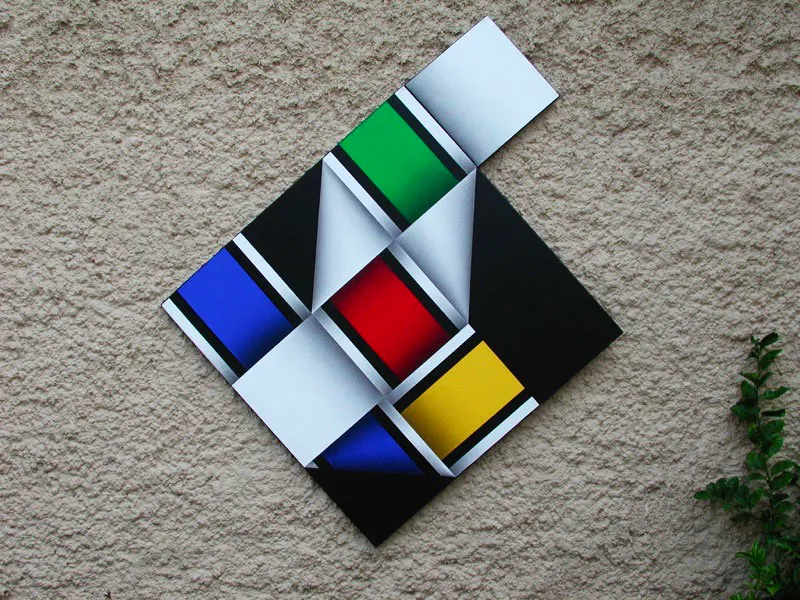 Corteza del arco iris / 2003 / Acrílico sobre lienzo / 99 x 132 cm / Museo Rayo