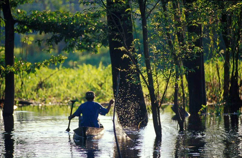 Pesca en el revalse con chinchorro. Francisco Nieto