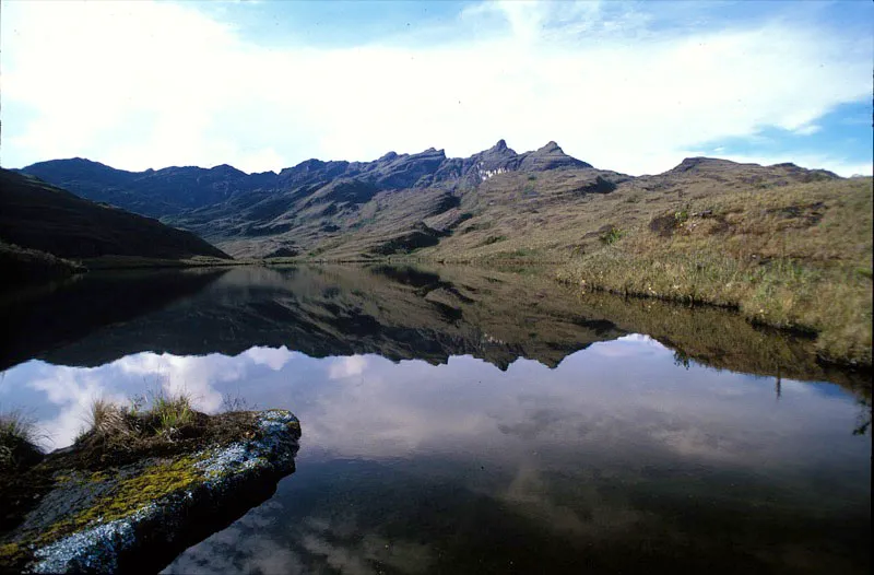 Laguna del Medio, al fondo se observa el Alto del Gorro y la serranía de los Órganos. Andrés Hurtado