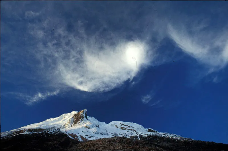 Volcn nevado Santa Isabel. Cristbal von Rothkirch