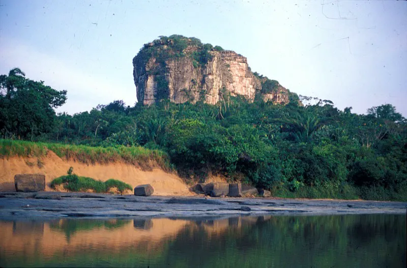 Barrancos del río Inírida, cubiertos por selva de porte bajo. Andrés Hurtado