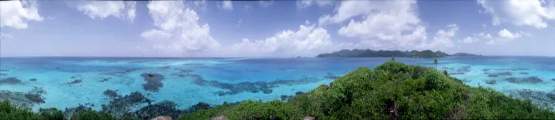 Vista de la isla de Providencia desde Cayo Cangrejo. Miguel Salazar