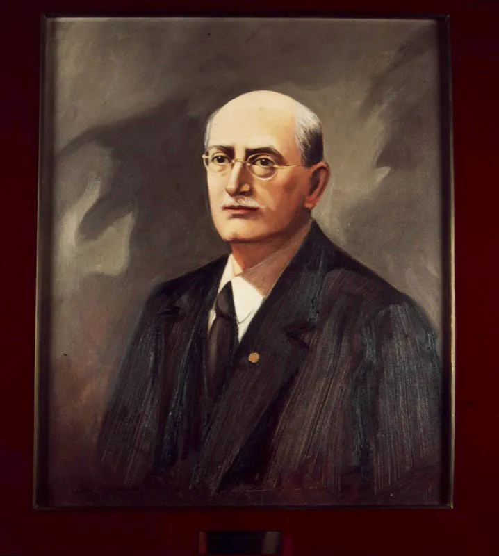 José Joaquín Pérez. Gerente del Banco de la República, julio de 1923-abril de 1924. Óleo de Carlos Valenzuela, 1942.