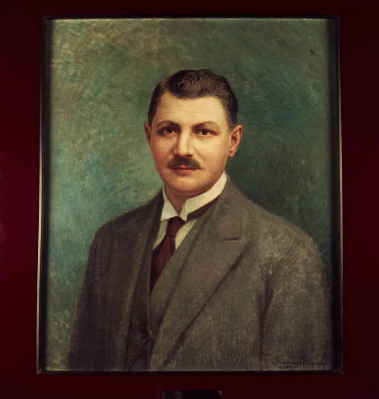 Félix Salazar Jaramillo. Gerente del Banco de la República, enero de 1924-abril de 1927. Óleo de Georges Brasseur, 1948.