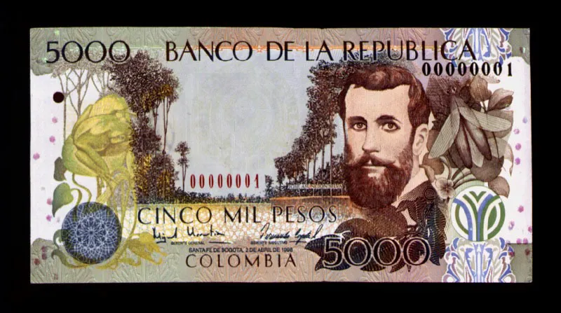 De los ltimos billetes emitidos por el Banco de la Repblica. 