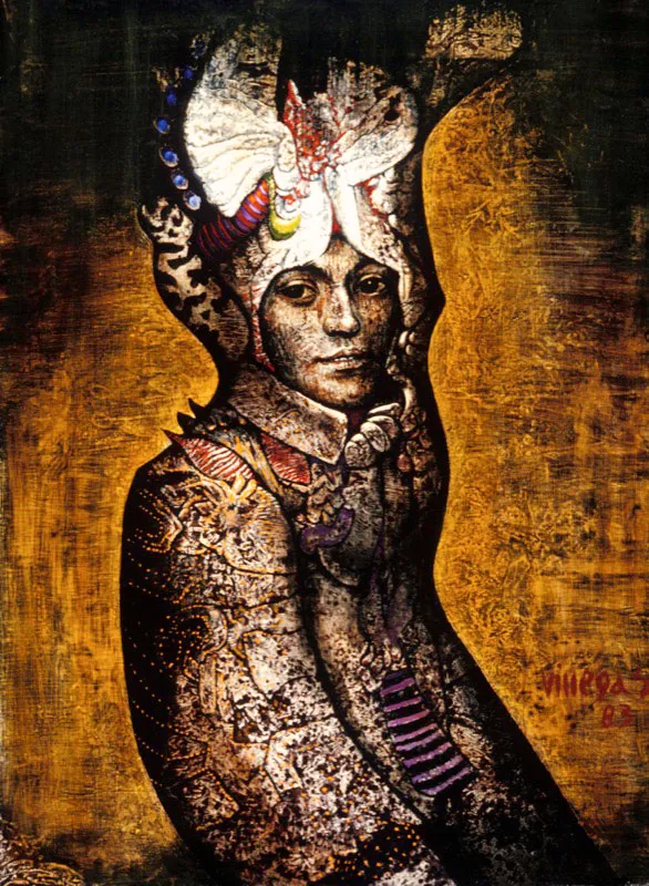 Sacerdote del silencio ✦ 1983 ✦ leo mixta ✦ 100 x 70 cm 