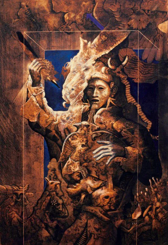 El sacrificio ✦ 1981 ✦ leo mixta ✦ 160 x 110 cm 