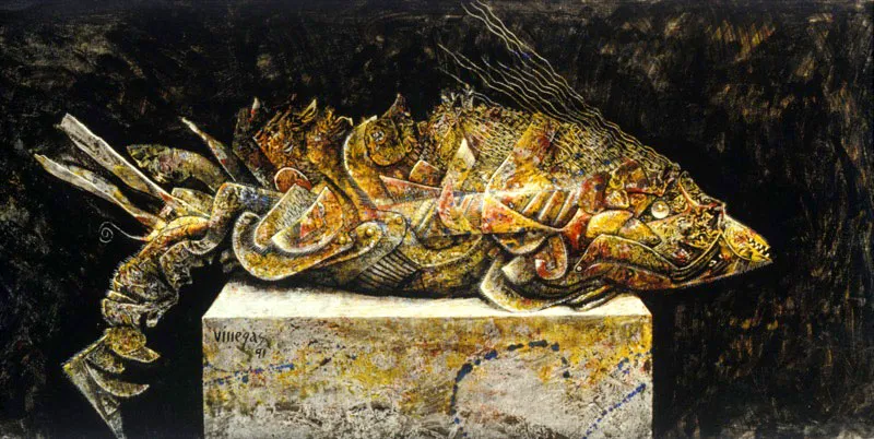 Pescadonte ✦ 1991 ✦ leo mixta ✦ 40 x 100 cm 