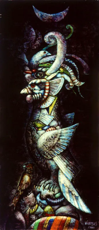 2000 ✦ Óleo mixta ✦ 160 x 70 cm