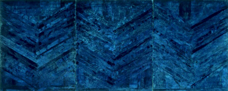 Requiem por un gran maestro Homenaje a ALejandro Obregn ✦ 1992 ✦ leo sobre lienzo ✦ 120 x 360 cm 