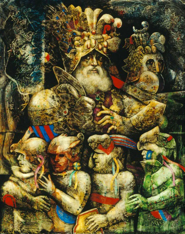 El profeta ✦ 1991 ca. ✦ Óleo mixta ✦ 120 x 100 cm
