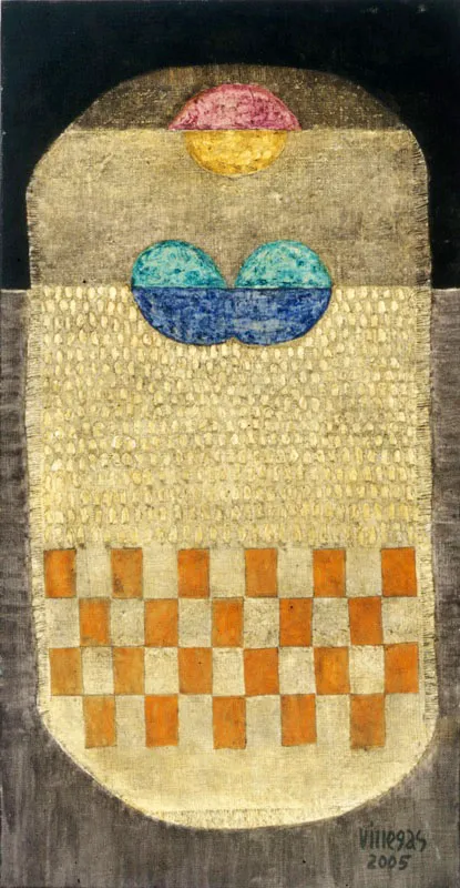 Ofrenda visual ✦ 2005 ✦ Óleo mixta ✦ 150 x 77 cm