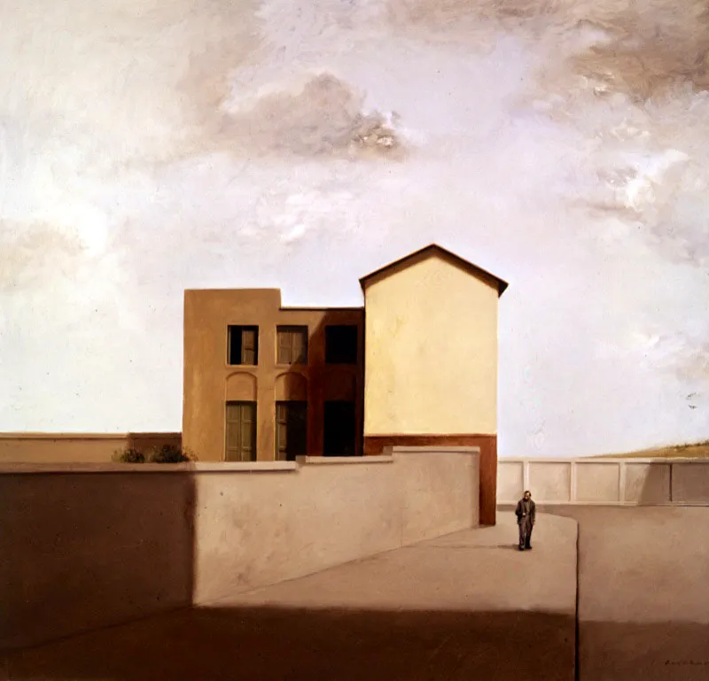 Casa en la Quinta. 1975. leo sobre lienzo. 68 x 70 cm 