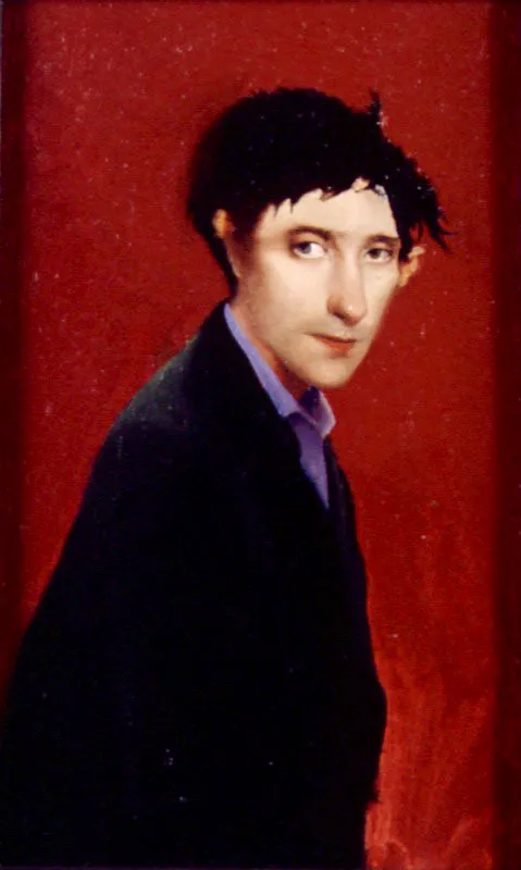 Retrato de joven. 1989. leo sobre lienzo. 20 x 12 cm  