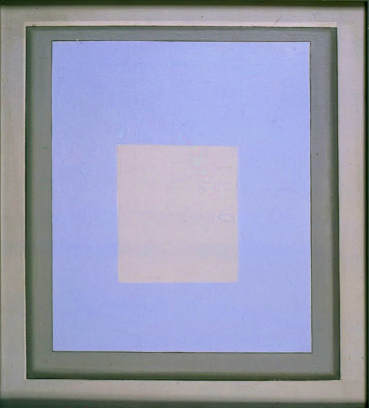 Conocimiento y causa. 1972. leo sobre lienzo. 50,3 x 45,5 cm 