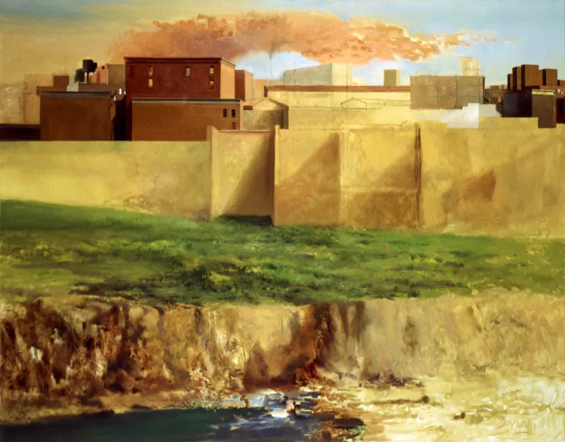 Paisaje de ciudad. 2007. leo sobre lienzo. 97,3 x 122 cm 