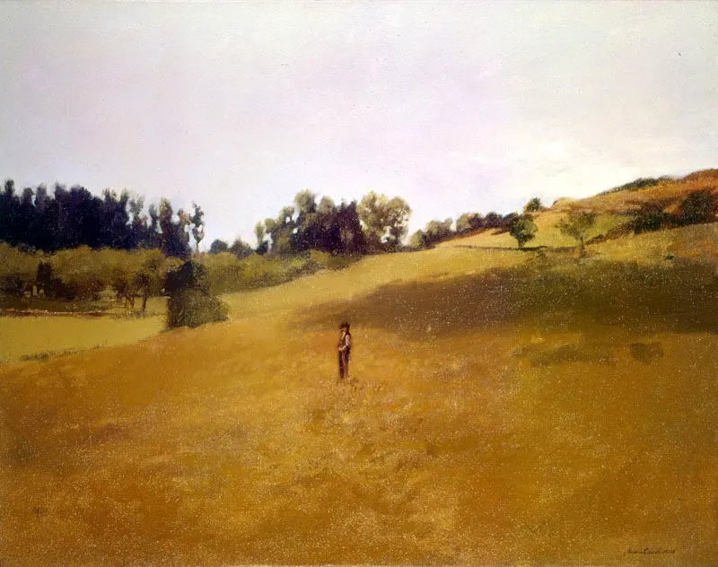 Paisaje de Aguacaliente. 1974. leo sobre lienzo. 50,5 x 64,5 cm 