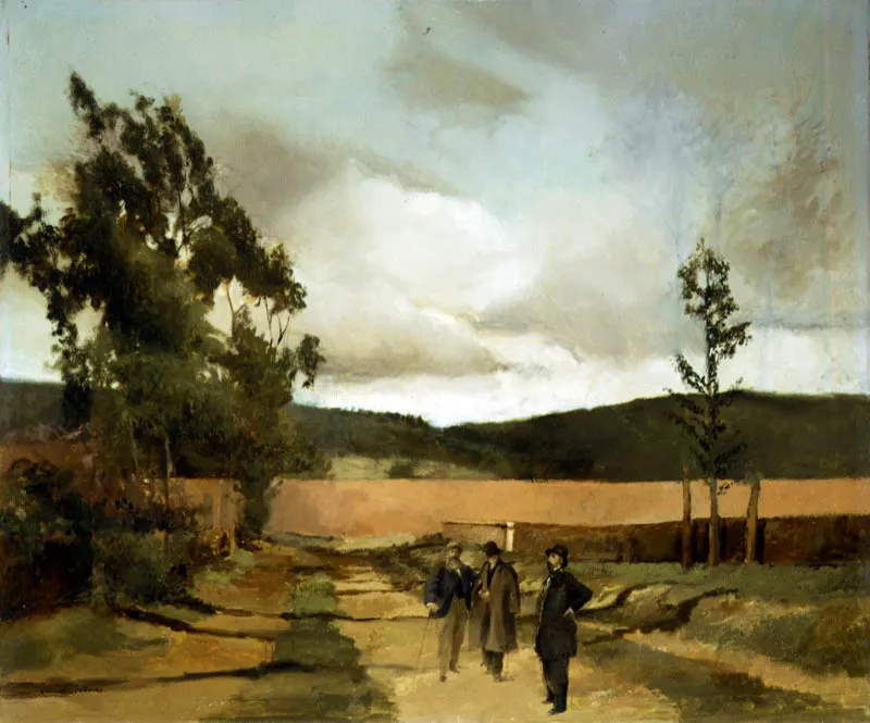 Paisaje impresionista. 1985. leo sobre lienzo. 51 x 60,5 cm 