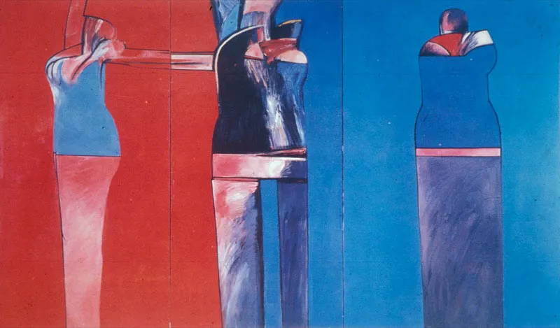 1967 / leo sobre lienzo / Polptico, 195 x 430 cm 