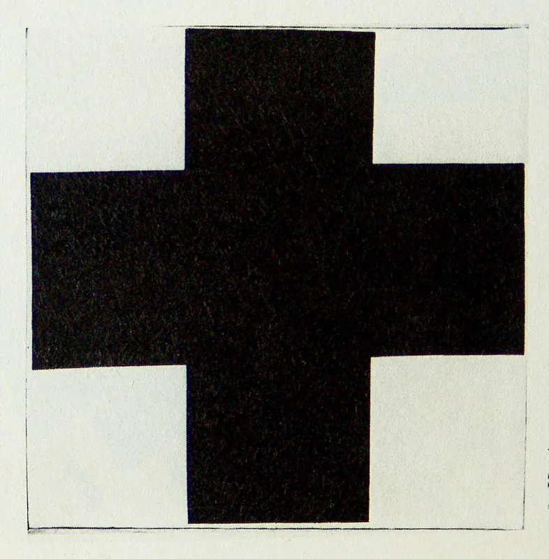 Kasimir Malevich / Cruz negra / 1913 ca. /Óleo sobre lienzo / 106 x 106,5 cm / Museo Estatal Ruso, San Petersburgo.