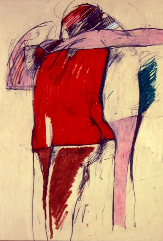 1966 / Crayola y lpiz sobre papel / 32 x 22 cm 