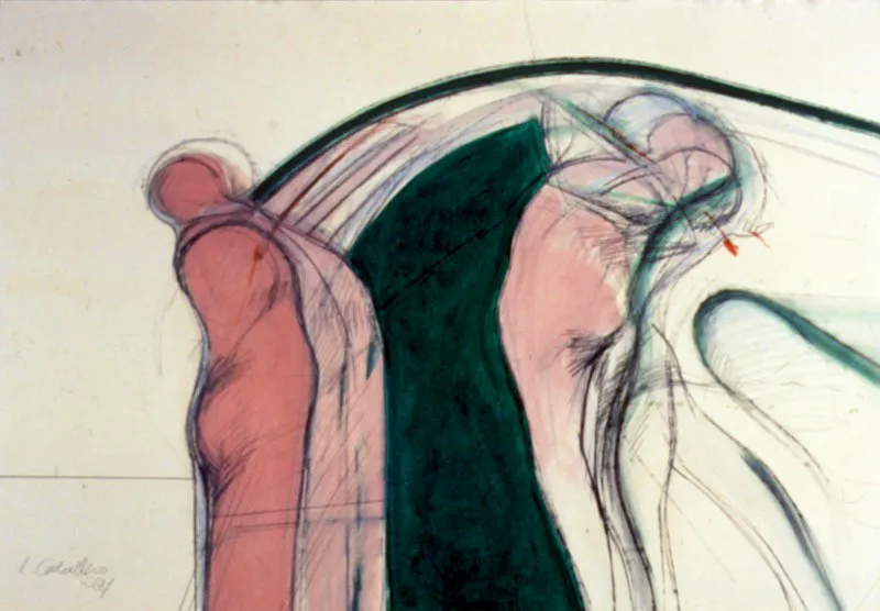 1968 / Tmpera, aguada y lpiz sobre papel / 75 x 110 cm 